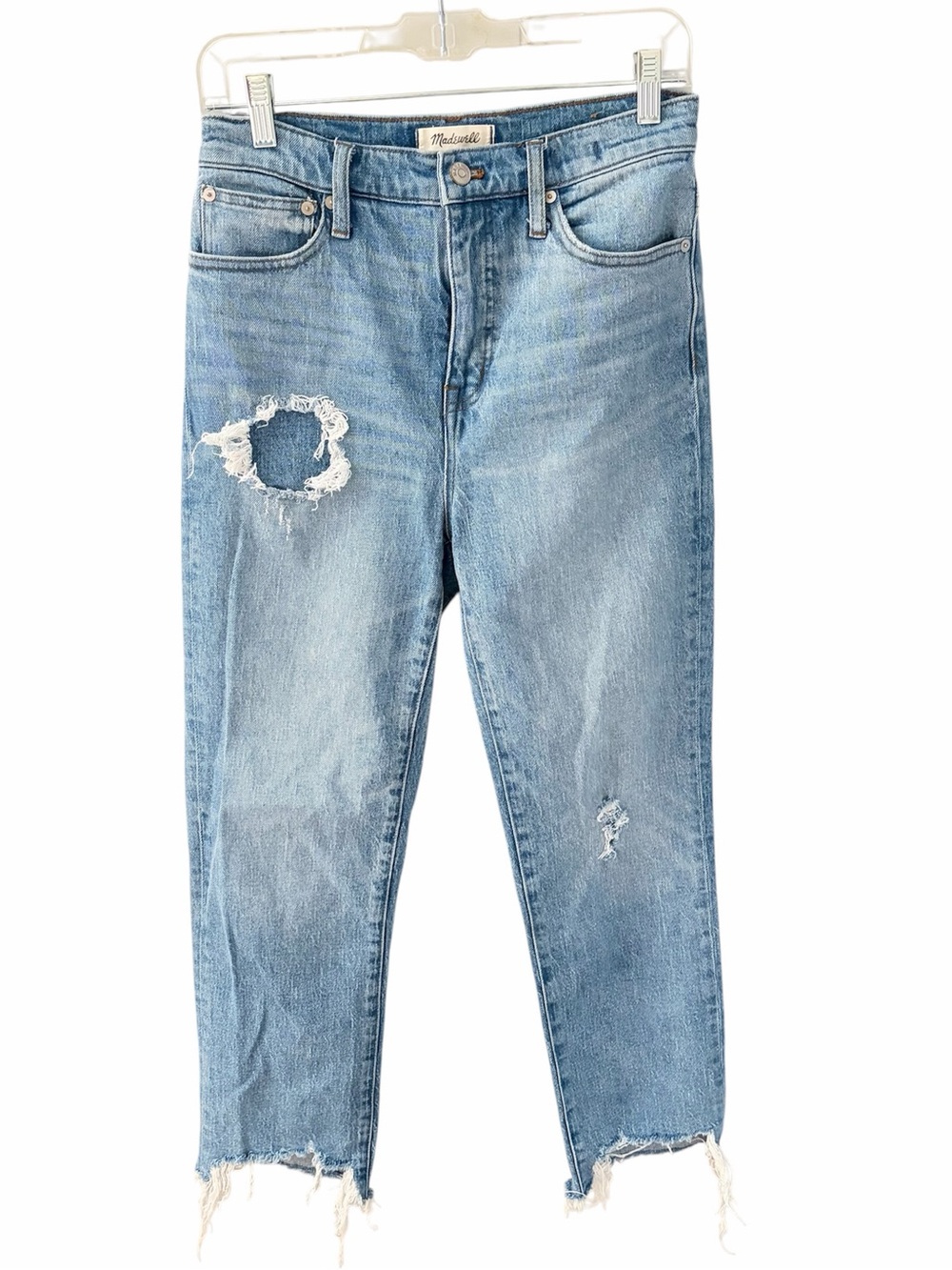 Madewell Classic Straight Jean Corrie Wash Step Hem